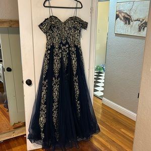 Navy blue prom/Quinceañera dress